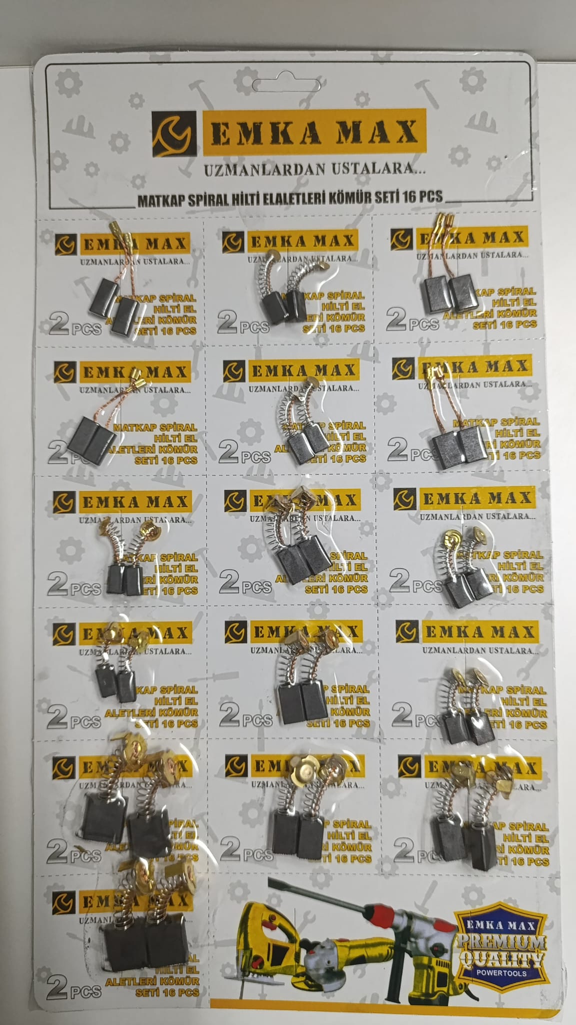 MATKAP KÖMÜR SETİ 16'LI
